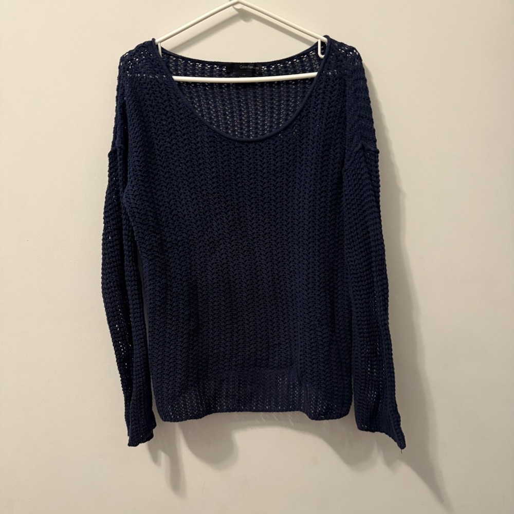 Calvin Klein Jeans Navy Blue Knitwear Sweater